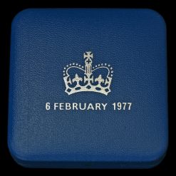 1977 Sterling Silver Proof Silver Jubilee Crown Box