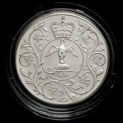 1977 Sterling Silver Proof Silver Jubilee Crown Reverse