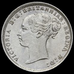 1885 Queen Victoria Young Head Silver Threepence Obverse