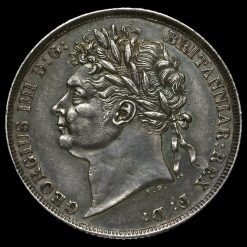 1824 George IV Milled Silver Shilling Obverse