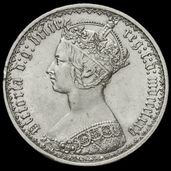 1875 Queen Victoria Gothic Florin Obverse