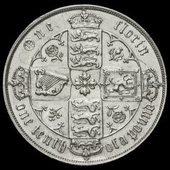 1875 Queen Victoria Gothic Florin Reverse