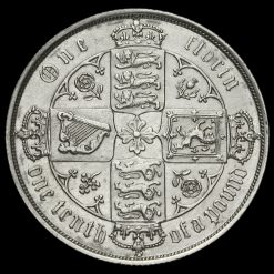 1886 Queen Victoria Gothic Florin Reverse