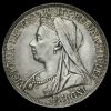 1895 Queen Victoria Veiled Head Silver LIX Crown Obverse