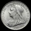 1901 Queen Victoria Veiled Head Silver Shilling Obverse