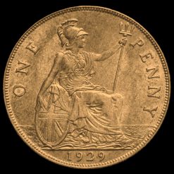 1929 George V Penny Reverse