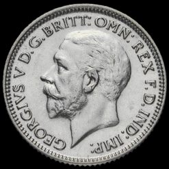 1929 George V Silver Sixpence Obverse