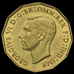 1937 George VI Brass Threepence Obverse