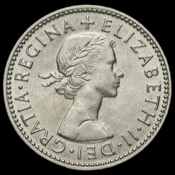 1959 Queen Elizabeth II Scottish Shilling Obverse