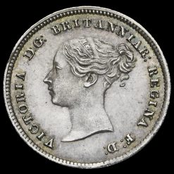 1862 Queen Victoria Silver Maundy Fourpence Obverse