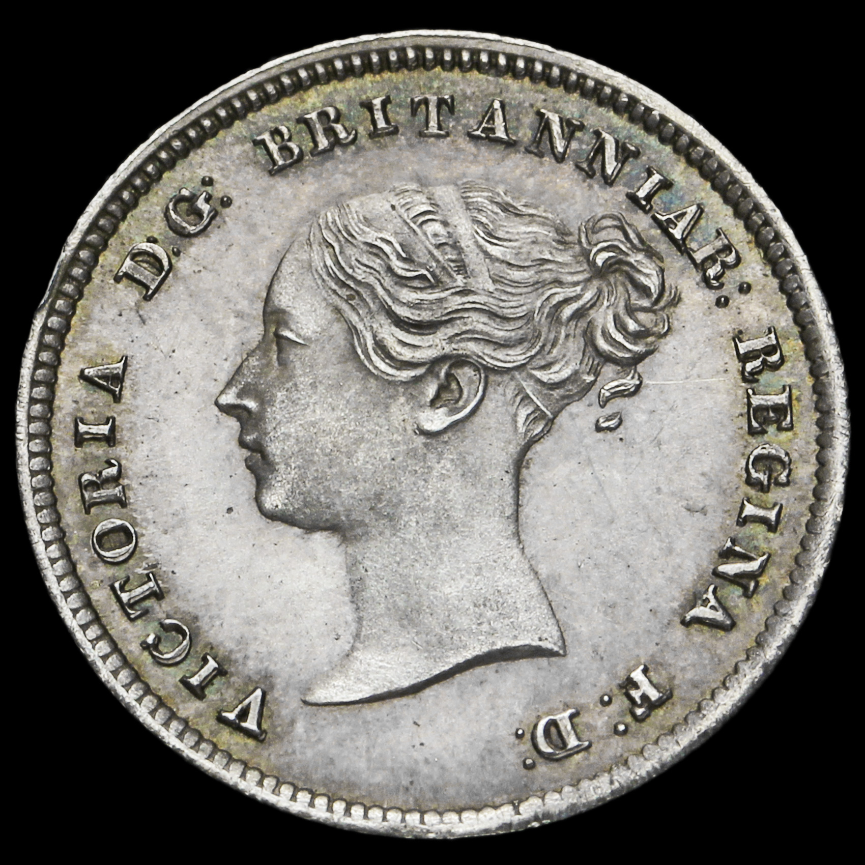 1862 Queen Victoria Young Head Silver Maundy Fourpence