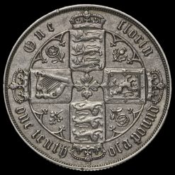 1880 Queen Victoria Gothic Florin Reverse
