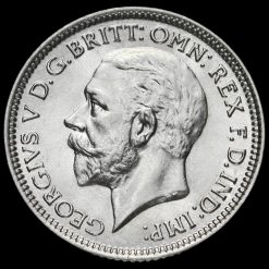 1928 George V Silver Sixpence Obverse