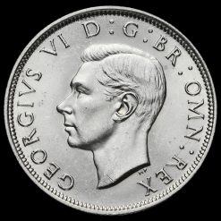 1939 George VI Silver Half Crown Obverse