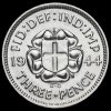 1944 George VI Silver Threepence Reverse