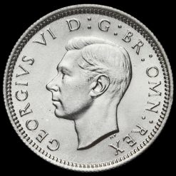 1946 George VI Silver Sixpence Obverse