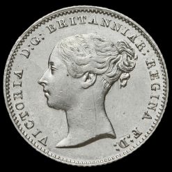 1842 Queen Victoria Young Head Silver Fourpence / Groat Obverse