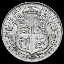 1920 George V Silver Half Crown Reverse
