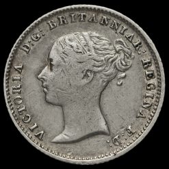 1840 Queen Victoria Silver Fourpence / Groat Obverse