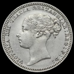 1879 Queen Victoria Young Head Silver Sixpence Obverse