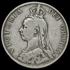 1891 Queen Victoria Jubilee Head Silver Florin Obverse