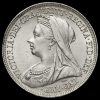 1900 Queen Victoria Veiled Head Silver Shilling Obverse