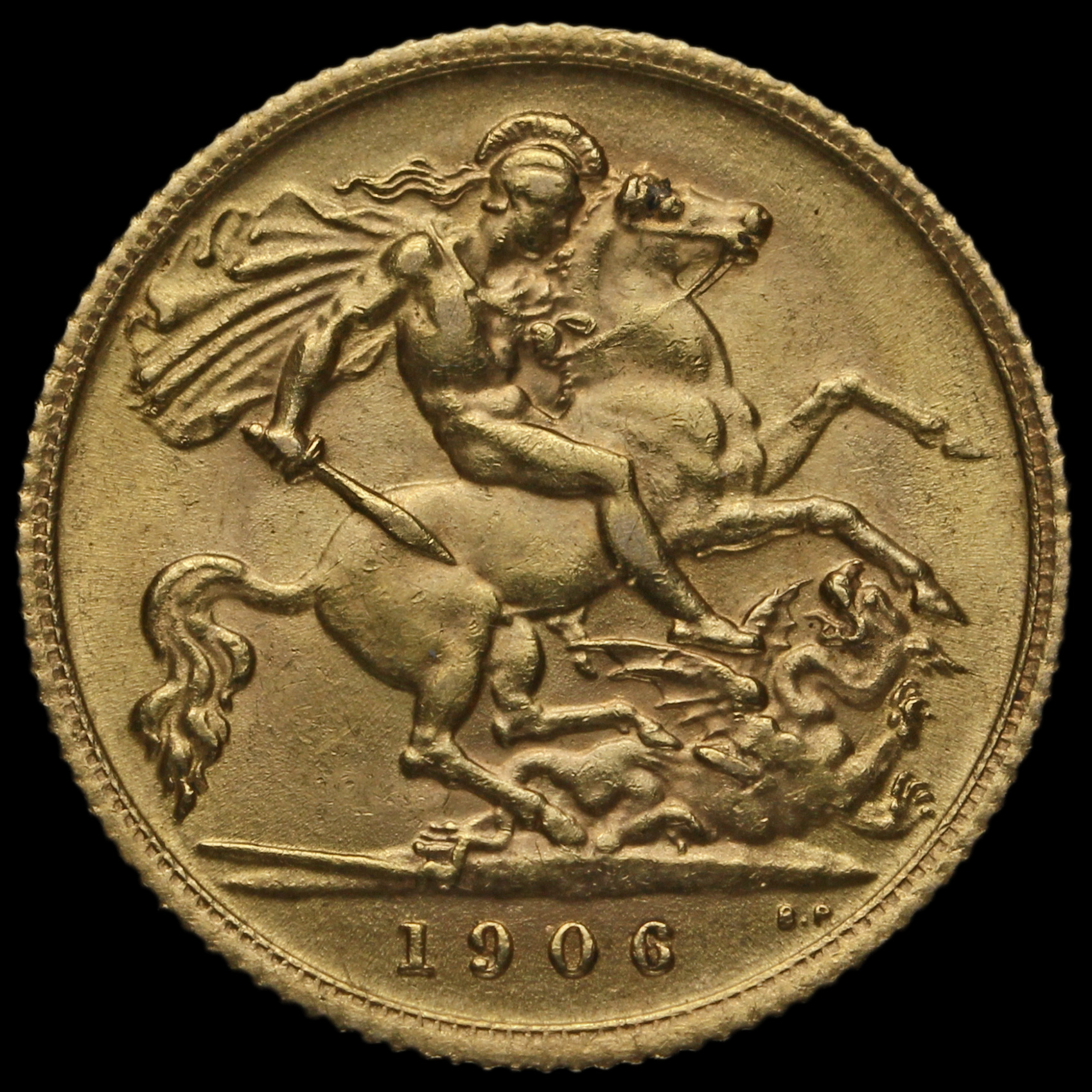 HALF WON 1906年 1906 Edward VII Half Sovereign, London Mint, G/EF