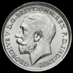 1913 George V Silver Threepence Obverse