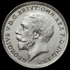 1921 George V Silver Threepence Obverse