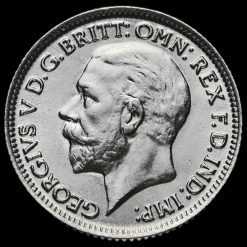 1929 George V Silver Sixpence Obverse