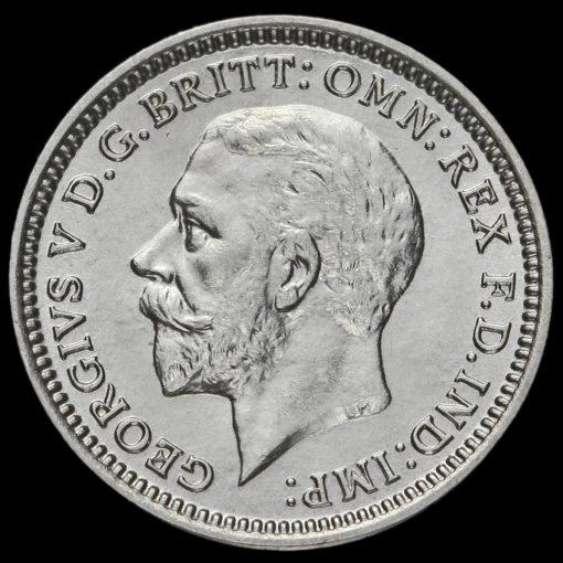 1934 George V Silver Threepence Obverse