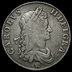 1662 Charles II Early Milled Silver Crown Obverse