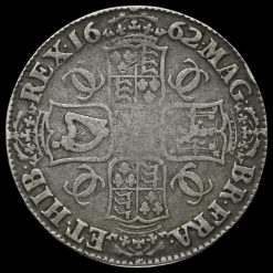 1662 Charles II Early Milled Silver Crown Reverse