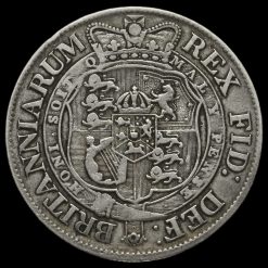 1817 George III Milled Silver Half Crown Reverse