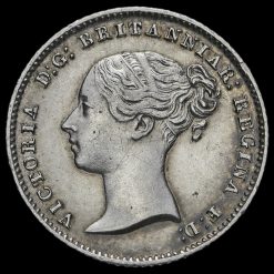 1838 Queen Victoria Young Head Silver Fourpence / Groat Obverse
