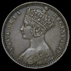 1849 Queen Victoria Godless Florin Obverse