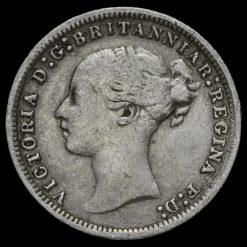1873 Queen Victoria Young Head Silver Threepence Obverse