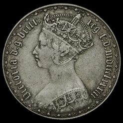 1883 Queen Victoria Gothic Florin Obverse