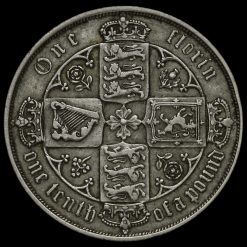 1883 Queen Victoria Gothic Florin Reverse