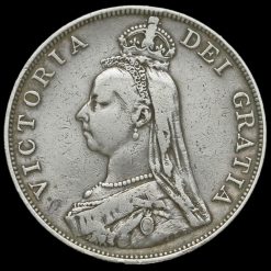 1888 Queen Victoria Jubilee Head Silver Double Florin Obverse