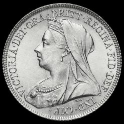 1899 Queen Victoria Veiled Head Silver Shilling Obverse