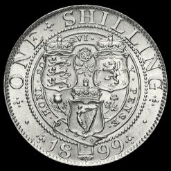 1899 Queen Victoria Veiled Head Silver Shilling Reverse
