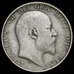 1909 Edward VII Silver Shilling Obverse