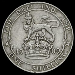1909 Edward VII Silver Shilling Reverse