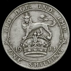 1913 George V Silver Shilling Reverse