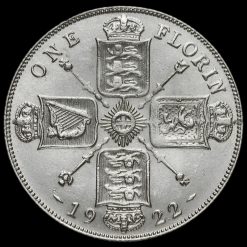 1922 George V Silver Florin Reverse