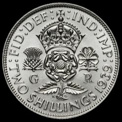 1939 George VI Silver Two Shilling Coin / Florin Reverse