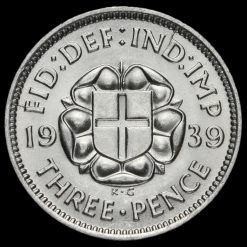 1939 George VI Silver Threepence Reverse