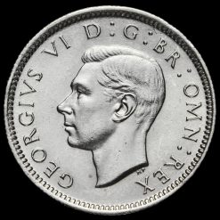 1943 George VI Silver Sixpence Obverse