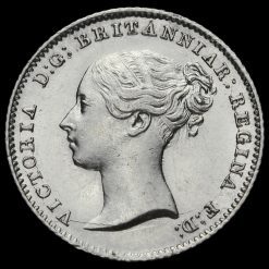 1842 Queen Victoria Young Head Silver Fourpence / Groat Obverse